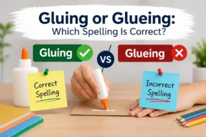 Gluing or Glueing