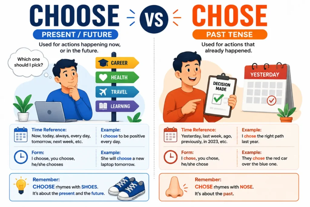 i chose or choose