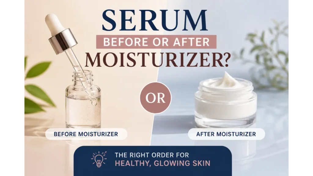 serum before or after moisturizer