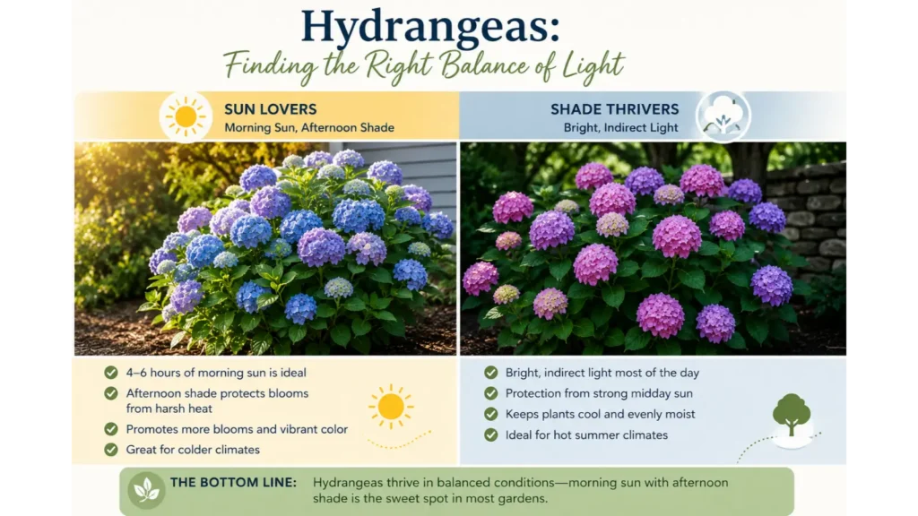 hydrangea sun or shade