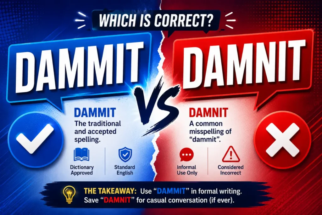dammit or damnit