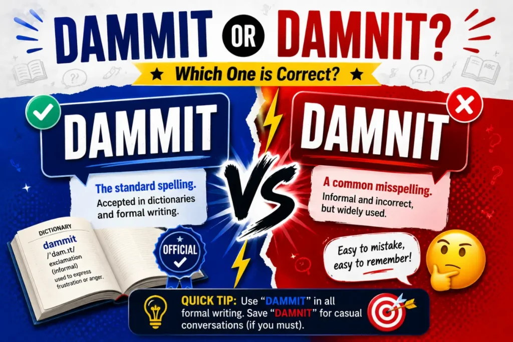 dammit or damnit
