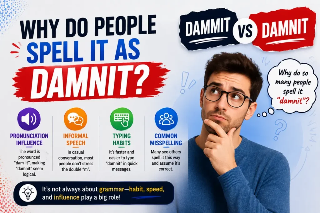 Why Do People Spell It as Damnit?