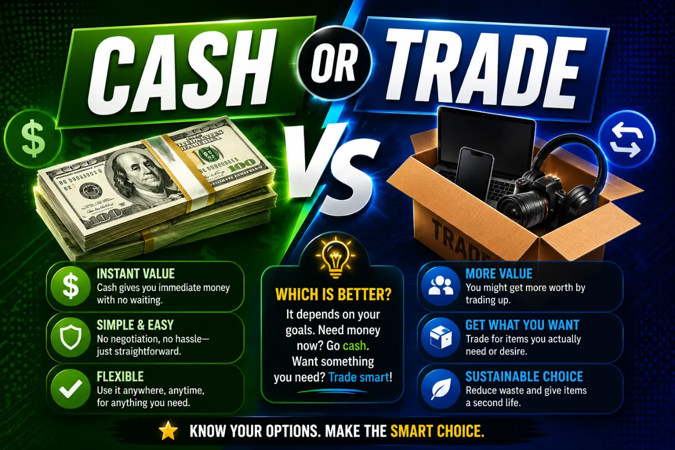 Cash or Trade