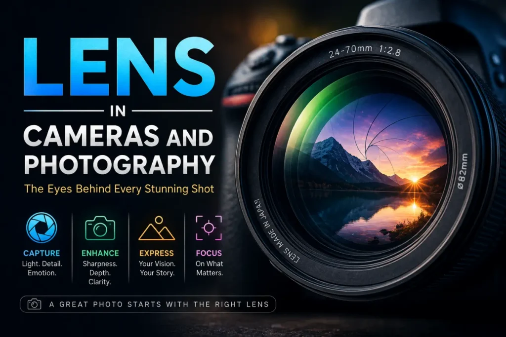 lens in camera and photography