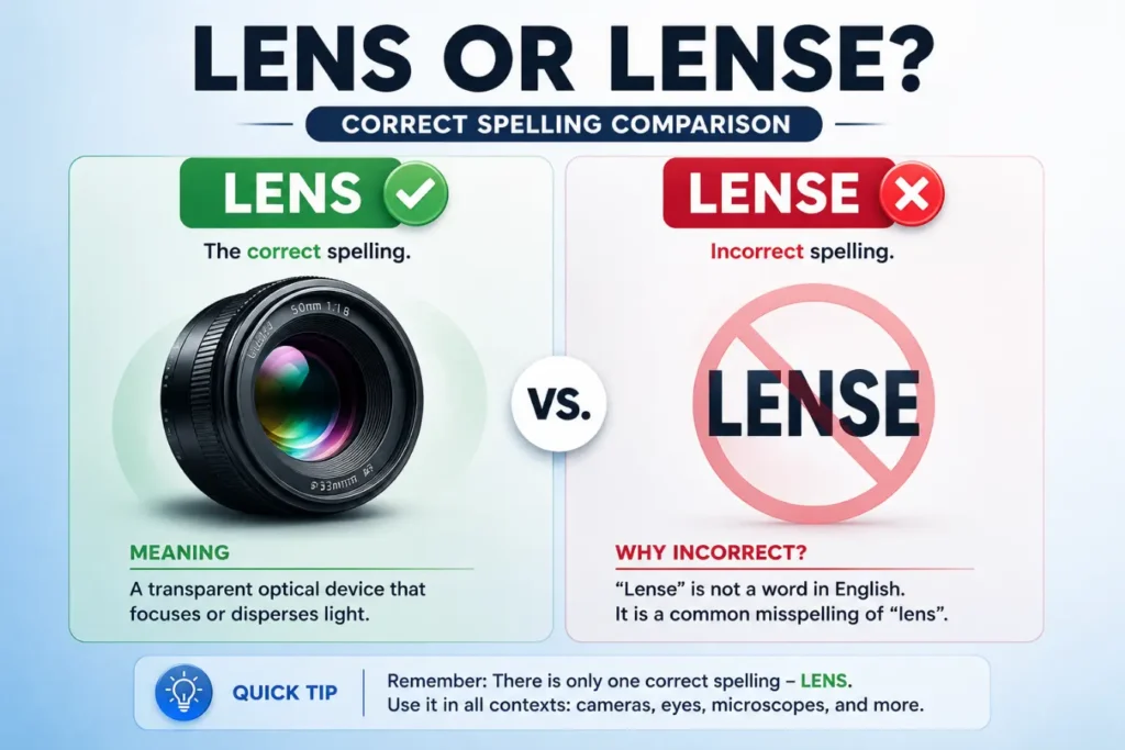 Lens or Lense