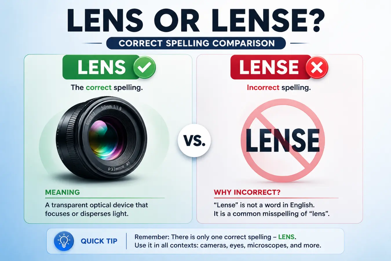 Lens or Lense