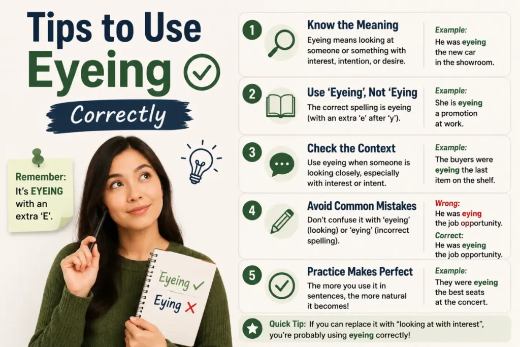 Tips to Use Eyeing Correctly