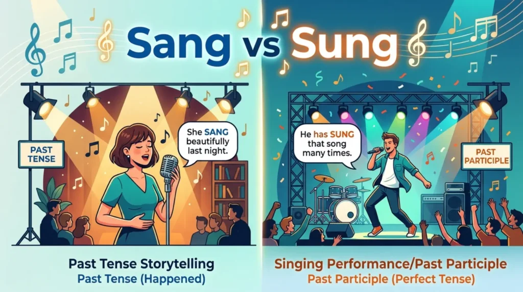 sang or sung