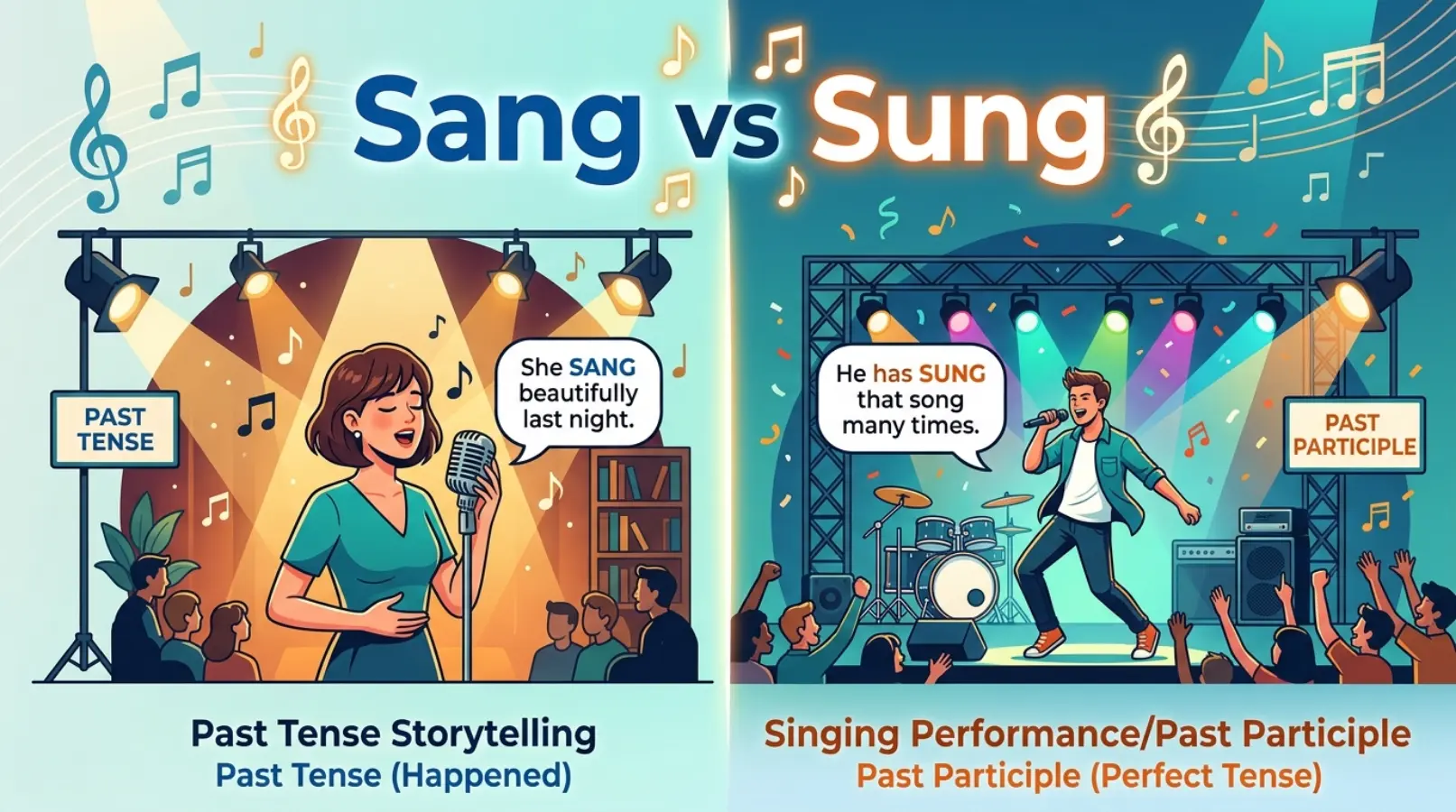 sang or sung