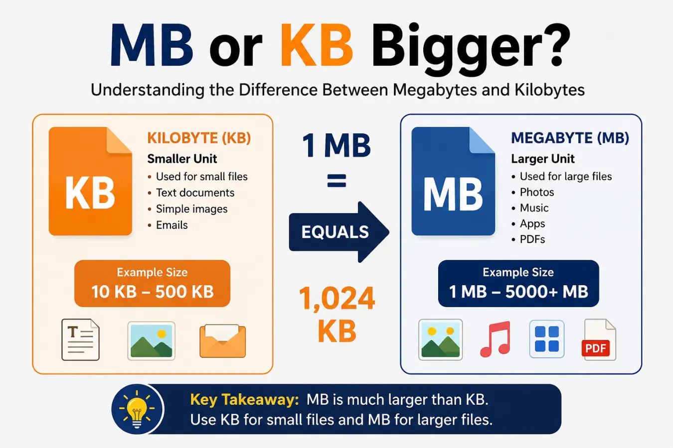 mb or kb bigger