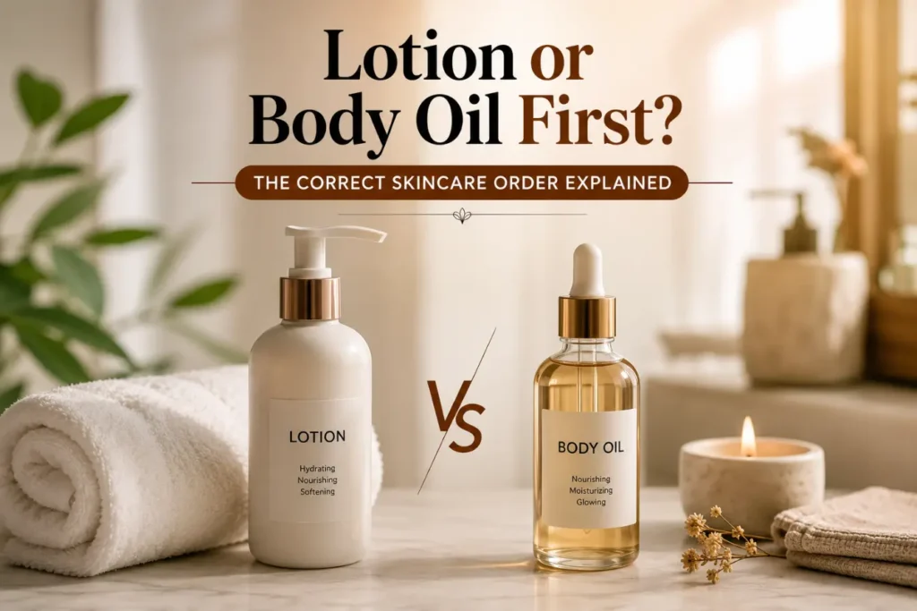 Lotion or Body Oil First