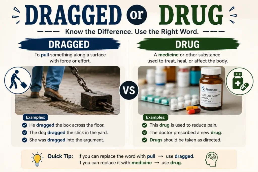 Dragged or Drug