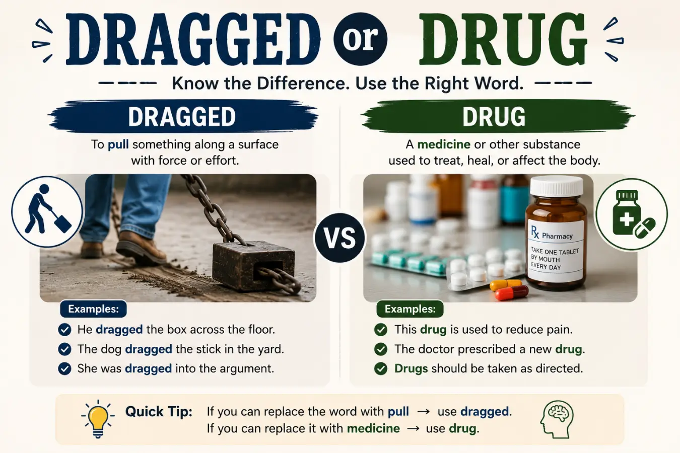 Dragged or Drug