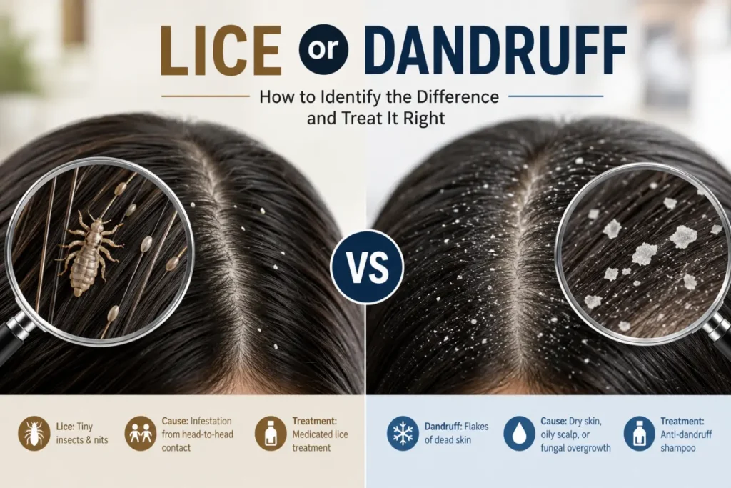 Lice or Dandruff