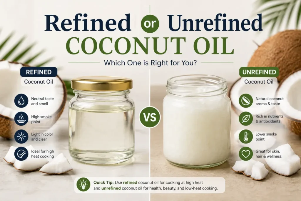 Refined or Unrefined Coconut Oil