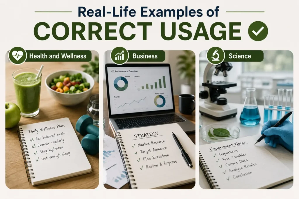 Real-Life Examples of Correct Usage