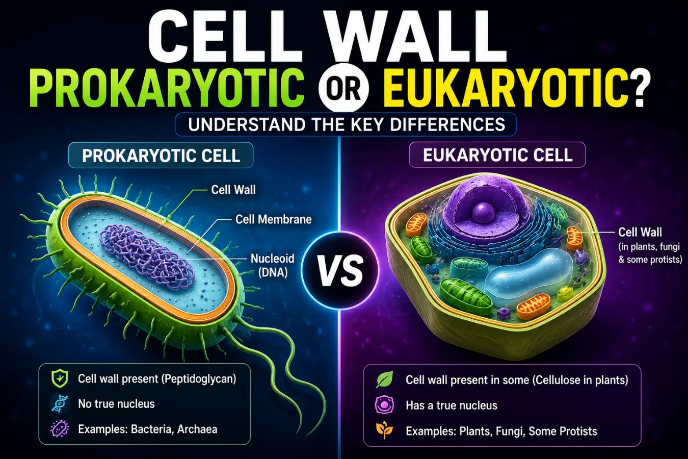 Cell Wall Prokaryotic or Eukaryotic