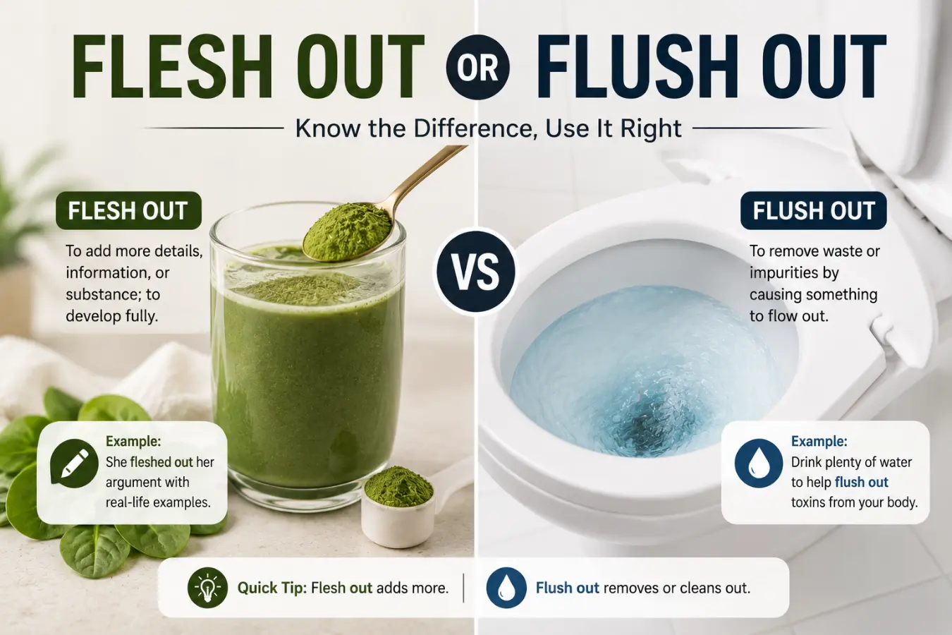 Flesh Out or Flush Out