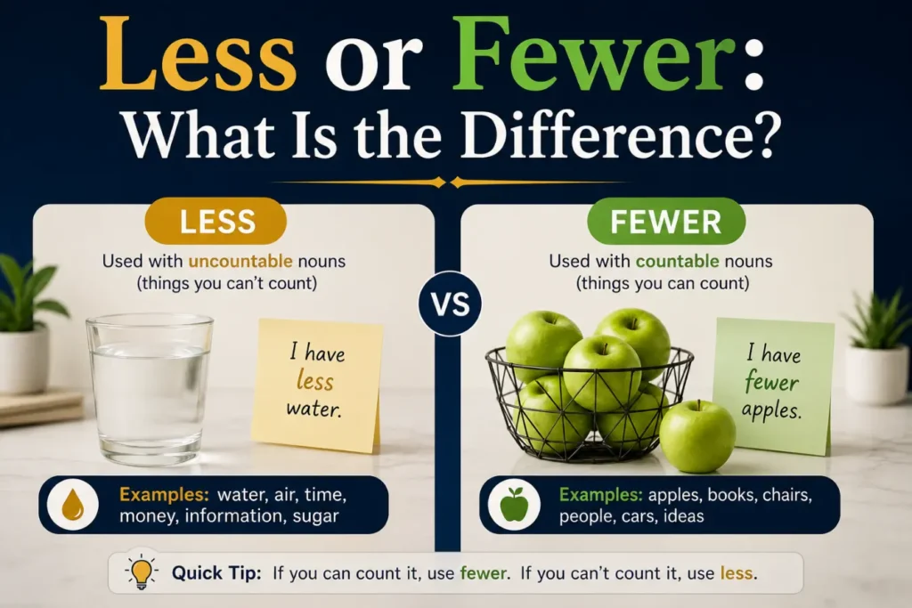 Less or Fewer: What Is the Difference?