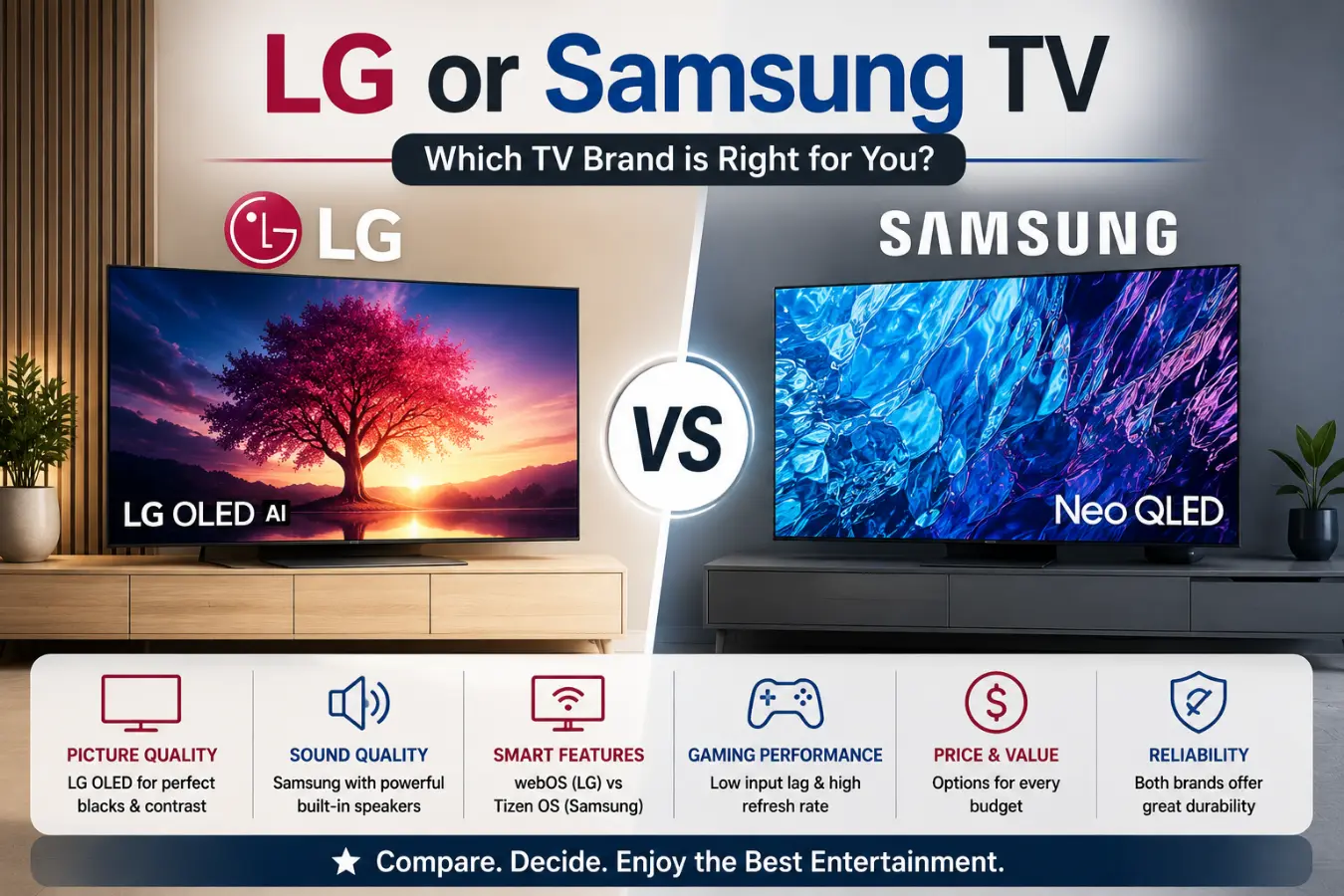 LG or Samsung TV