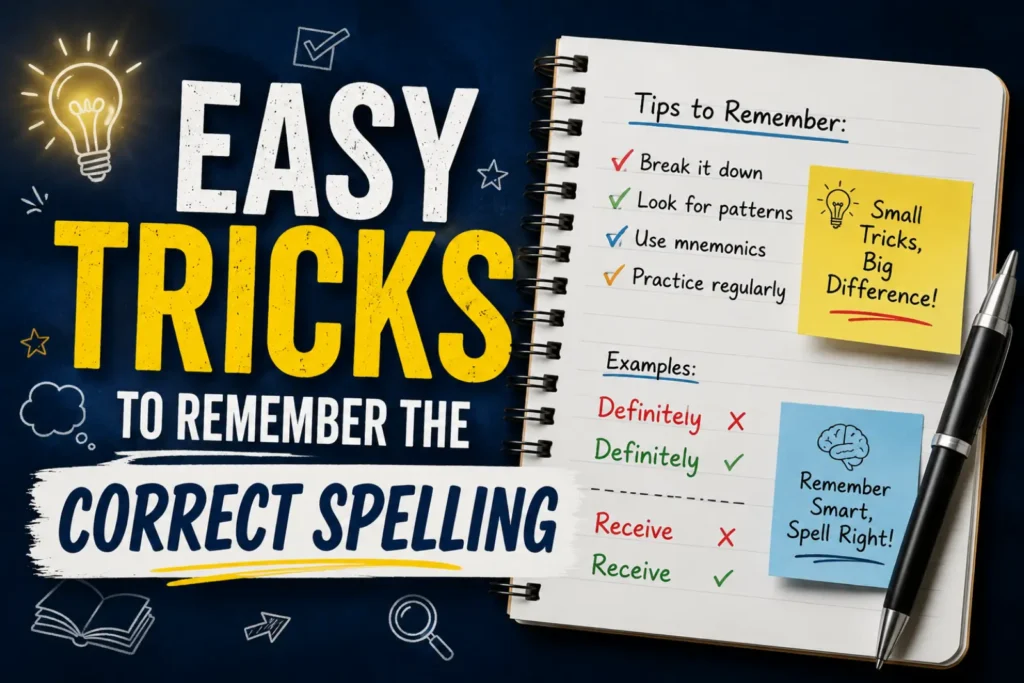 Easy Tricks to Remember the Correct Spelling